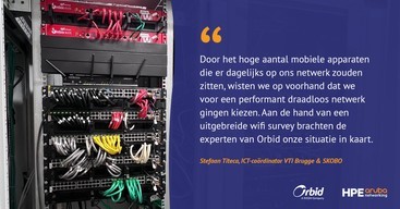 Een complete netwerkvernieuwing met HPE Aruba Networking en Orbid bij VTI Brugge